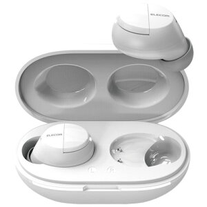 �G���R��(ELECOM) ���C�����X�C���z�� Bluetooth5.0 ���S���C�����X AAC�Ή� �J�i���^ �z���C�g LBT-TWS12WH