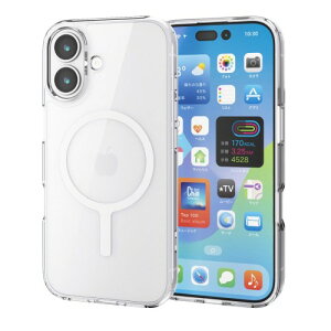 �G���R�� iPhone 17 �P�[�X �J�o�[ �N���A �ϏՌ� �Ռ��z�� �}�O�l�b�g MAGKEEP �n�C�u���b�h TPU ���C�����X�[�d�Ή� 4�p�G�A�[�N�b�V���� �w�ʍd�x5H �z���C�g PM-A25AMAG02WH