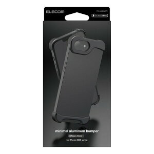 �G���R�� iPhone 17e/16e �A���~�o���p�[ �P�[�X ���C�����X�[�d�Ή� �����Y�ی� ���^���b�N�J���[ ���^���b�N�u���b�N PM-A25SALBP1