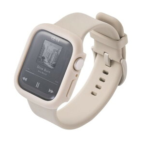 �G���R�� Apple Watch �ی�P�[�X 40mm [Apple Watch SE3/SE2/SE �Ή�] TOUGH SLIM LITE �P�[�X �����K���X 10H �w��h�~ ��U�h�~ TPU�f�� �x�[�W�� AW-25EFCTSLBE