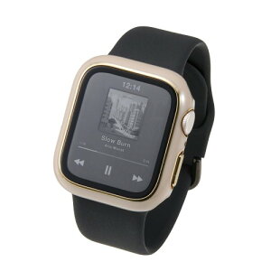 �G���R�� Apple Watch �ی�P�[�X 40mm [Apple Watch SE3/SE2/SE �Ή�] �t���J�o�[ ���^���b�N���C�� �v���~�A���K���X 10H ���� �w��h�~ ��U�h�~ �O���[�W�� AW-25EFCGJGB