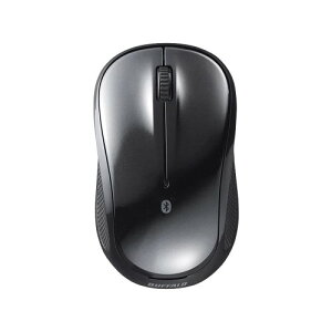 �o�b�t�@���[ �}�E�X Bluetooth LED �É� 3�{�^�� �u���b�N �d�r�������ő�450�� BSMBB105BK