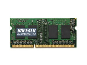 BUFFALO PC3L-12800�Ή� DDR3 SDRAM S.O.DIMM 2GB MV-D3N1600-L2G