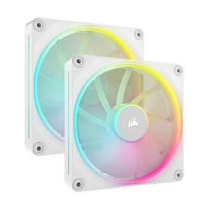 CORSAIR iCUE LINK LX140 RGB �X�^�[�^�[�L�b�g 140mm PWM PC�P�[�X�t�@�� �f���A�����C�g���[�v �f���A���p�b�N �z���C�g CO-9051032-WW