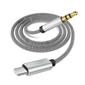 YFFSFDC SB-C to 3.5mm �I�[�f�B�IAUX�W���b�N�P�[�u�� iPhone 15�pAUX�R�[�h DAC���� ���ϋv Type-C �� 3.5mm�w�b�h�z���E�J�[�X�e���I�p�R�[�h iPhone 16 Plus / 15 Pro Max�ASamsung Galaxy S23 / S22 / Note 20�APixel 5 XL��