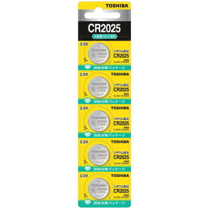 ����(TOSHIBA)�R�C���`�d�r CR2025 5�� (�����i DL2025 ECR2025)����΍�p�b�P�[�W CR2025 5P(Z)