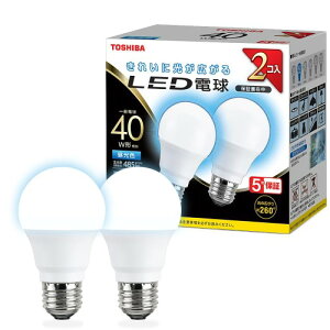 TOSHIBA(����) LED�d�� E26 A�` 40W���� �S���� �����F 2P �����Ή� LDA4D-G/40V1RP