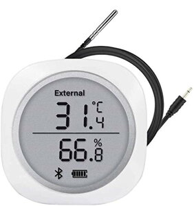 Inkbird Bluetooth�����x�v ���x�v ���x�v �X�}�[�g�Z���T�[ LCD���� �f�[�^���K�[ �h���O���v���[�u�t�� �A���[���@�\ �}�O�l�b�g�t�� �O���t�L�^ �X�}�z�ŉ��x�Ǘ� ���x�Ǘ� (Inkbird-PLUS)