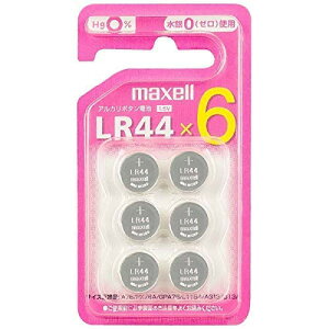 maxell �{�^���`�A���J���{�^���d�r�E6�p�b�N LR44 6BS C
