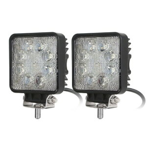 �J�V����(Kashimura) LED���[�N���C�g�d���t�H�[�N���t�g�Ή� 2�Z�b�g LED8�� ���F 24W 1680lm 6000K �m�C�Y�΍� IP67 DC12/48V NML-107