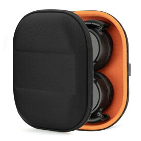 Geekria Shield ヘッドホンケース ソニー Sony MDR-ZX300、MDR-ZX110 等対応 交換用ハードシェル トラベルキャリーバッグ ケーブル収納付き (ブラック)