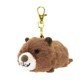 サンレモン ベイビーアニマルズ キーチェーン ビーバー BR 5×15×10cm ぬいぐるみキーホルダー 動物の赤ちゃん かわいい もふもふ アニマル ぬい活 ぬい撮り P-1683