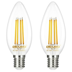 DiCUNO LED�d�� E17���� �V�����f���A�d�� 40W�`���� �d���F 4W �t�B�������g 2700K 400lm �G�W�\���d�� �S���� �N���A�^�C�v PSE�F�� C35 ���g�� �X�C�^ �ȃG�l �������Ή� 2��