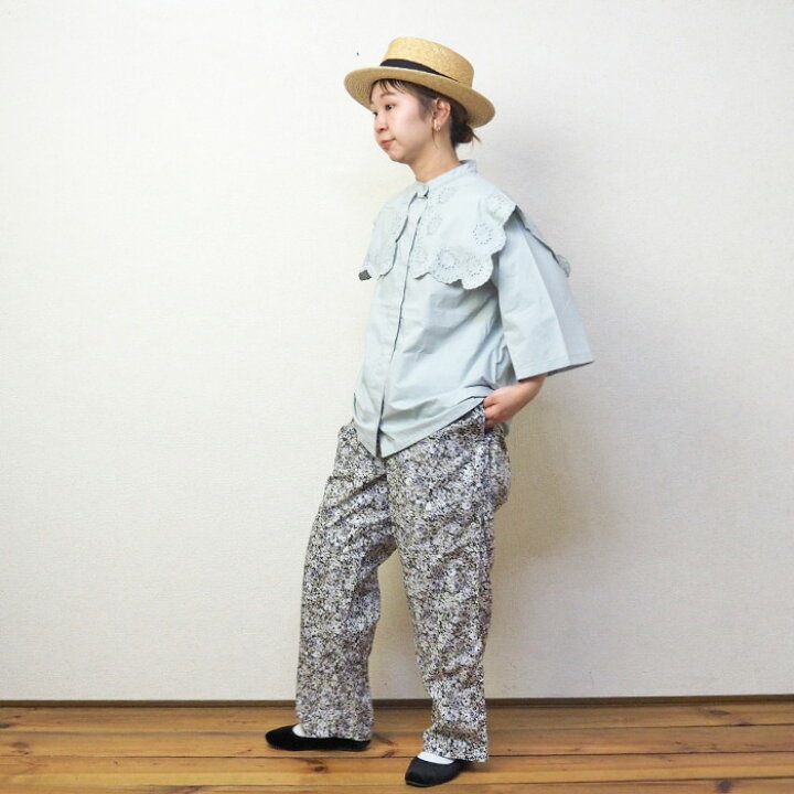 楽天市場】【Sale！30%OFF！】ICHI イチ スカラップ刺繍シャツ 231129 