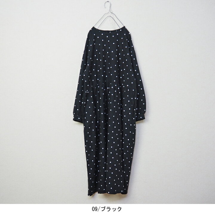 楽天市場】blue willow ブルーウィロー ドット刺繍切替ギャザー 