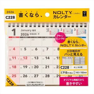 {\ 2026N 1n܂ C228 NOLTY J_[iB6j nolty meB 2026 JMAM \ \蒠   Vv 