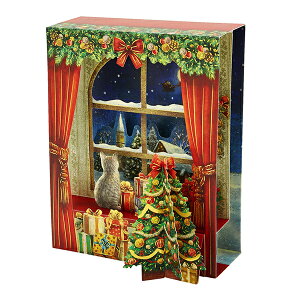 TI NX}XJ[h ӂɃlR JX 33-3 S 7033 523496 킢 v[g XmasJ[h Christmas card O[eBOJ[h SANRIO