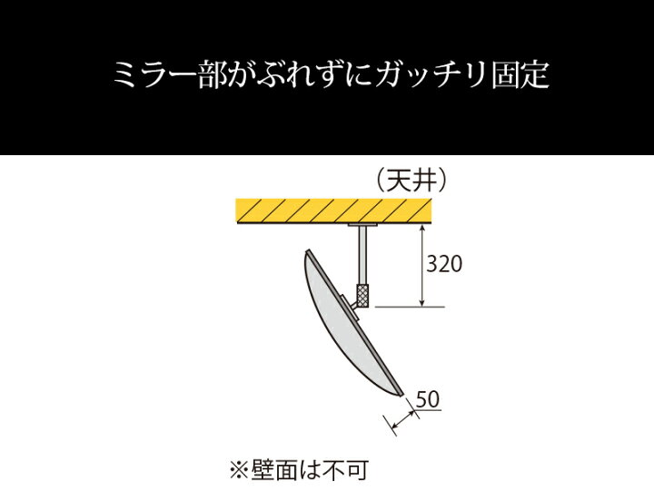 楽天市場】【83cm】防犯ミラー(アクリル製) 固定タイプ 丸型直径830mm 