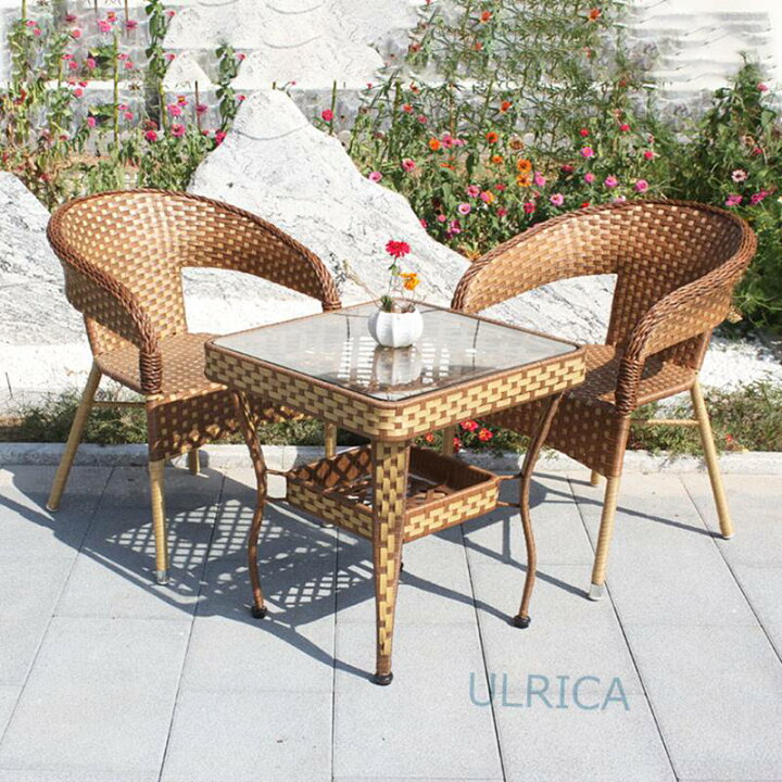 ガーデンセット garden table set レモン ブルー テーブル 椅子 チェア