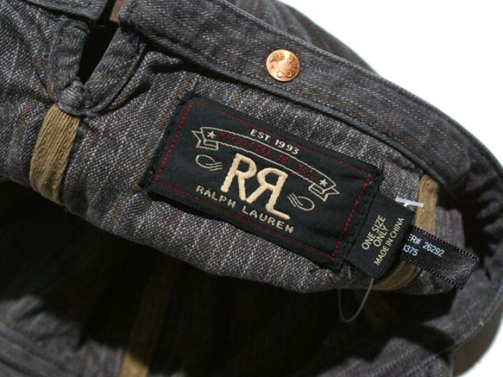 楽天市場】RRL ダブルアールエル ワークキャップ (CHARCOAL) : dainago