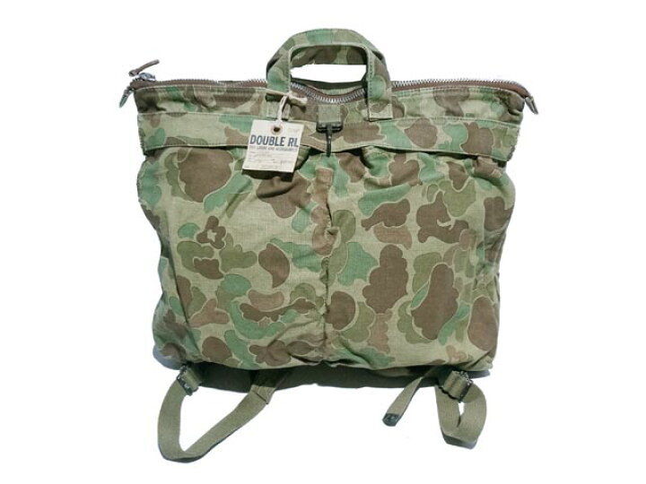 楽天市場】【送料無料!!】RRL ダブルアールエル Camo Helmet Bag カモ 