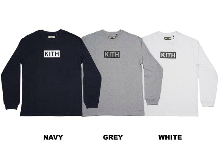 楽天市場】【送料無料!!】KITH キス Box Logo L/S Tee ボックス ロゴ 