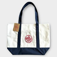Trader Joe's トレーダー　ジョーズ　Canvas Tote eco bag エコ バック(natural / navy)