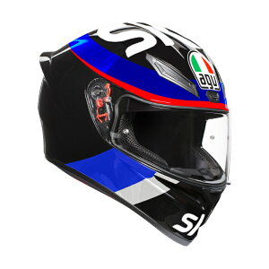 yzK1 008-VR46 SKY RACING TEAM BLACK/RED@ S̕ۏؕt oCNp ttFCXwbg AGV(G[W[uC)