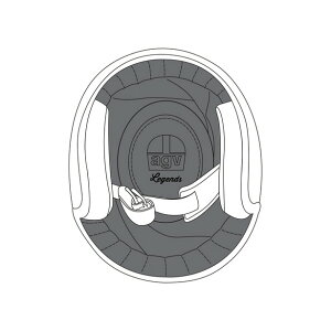 yz CROWN PAD X70 ASIAN FIT (M) - STANDARD BLACK MTCYp@S̕ۏؕtWFbgwbgp NEpbh AGV(G[W[uC)