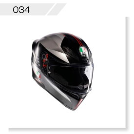 【公式】K1 S JIST Asian Fit-LAP MATT BLACK/GREY/RED　 安心の保証付き バイク用 フルフェイスヘルメット AGV(エージーブイ)