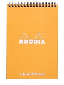 Rhodia Wirebound Pad 5X8.3 Orange Dot