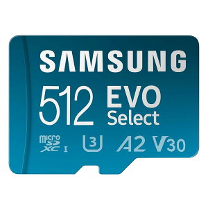 SAMSUNG EVO Select MicroSD�������[�J�[�h + �A�_�v�^�[�AmicroSDXC�B