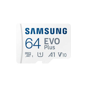 Samsung EVO Plus 64GB MicroSD�������[�J�[�h (2024) + SD�A�_�v�^�[�B