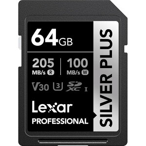 Lexar Professional Silver PLUS UHS-I V30 SDXC�J�[�h - 64GB