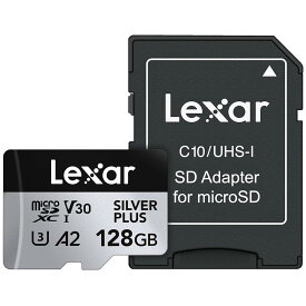 Lexar 128GB Pro Silver Plus Micro SDカード microSDXCカード (LMSSIPL128G-BNANU)