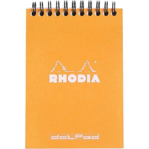 Rhodia Wirebound�p�b�h 4 x 6, Dots paper �I�����W