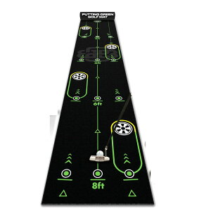 �݌�5����I 10ft Golf Putting Mat - True-to-Life Green Simulation Golf Putting Mat - Ideal Indoor/Outdoor Training Aid - Created by Expert Golfers - Ideal Golf Gifts for Golf Lovers ���s�A���i