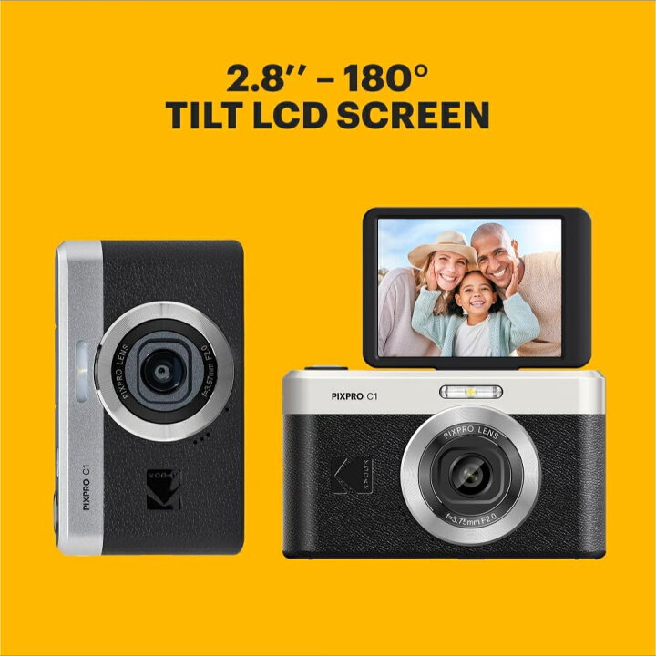 楽天市場】☆即出荷！☆ KODAK Pixpro C1 BK ブラック 超コンパクト 