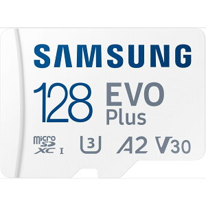 Samsung EVO Plus microSD�������[�J�[�h + �A�_�v�^�[ 128GB microSDXC ���x�ő�160MB/�b UHS-I C10 U3 V10 A3 �g�ѓd�b �^�u���b�g �Q�[���@ �f�W�^����჌�t�J���� PC MB-MC128SA/AM�p�A�b�v�O���[�h�X�g���[�W