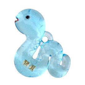 干支 巳 へび 開運 お守り マスコット パーツのみ 樹脂 クリアカラー 十二支 プラ干支 T 文字入り 大王製作所 ピンク/ブルー/イエロー/クリア/ホワイト/アイボリー 1個/10個/100個