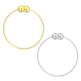 イヤリング グラスマーカーパーツ 19mm ゴールド/シルバー 1個/10個/50個/100個