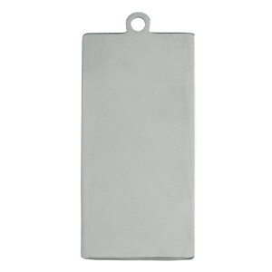 メタザプレート 真鍮製プレート メタザ材料 長角プレート PTSQ2040 アクセサリーパーツ 磨き加工 ニッケル シルバー 5枚/10枚/50枚/100枚