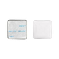 ドームピンズ メタル 正方形 22×22mm シルバー （DAP-K22A） ぷくぷく おはじき ぷっくり
