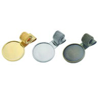 ペンホルダー 落とし付き 25mmプレート 手帳 ノート デコ素材パーツ 1個/10個/50個/100個 大王製作所