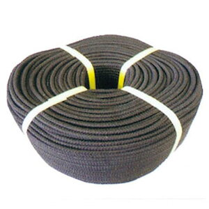 ロープ 【 色八ツ打 8mm 黒色 】 高級組紐 和牛 和牛もくし もくし用ロープ エステルスパン アクリル タツ たてご モクシ