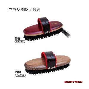 共進会 和牛用ブラシ 【 高級ブラシ 御岳 ・ 浅間 】猪毛 ブラッシング 艶出し 高級刷毛 手入れ 扱いやすい 人気 馬にも