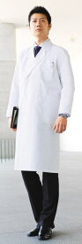 白衣　自重堂　ホワイセル　ドクターコート　WH10217　制菌加工　男性用　メンズダブルコート　診察衣