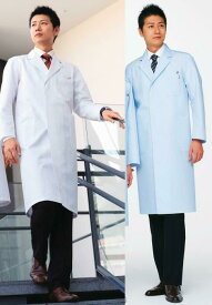 白衣　ドクターコート　制菌加工　男性用　シングルコート　医療用