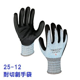 作業手袋 耐切創手袋 25-12 メガトン切創 10双組 富士手袋工業 ニトリルコート