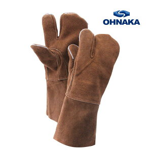 作業革手袋 アルベローブ床溶接3本指 BR-3007 10双組 大中産業 溶接用